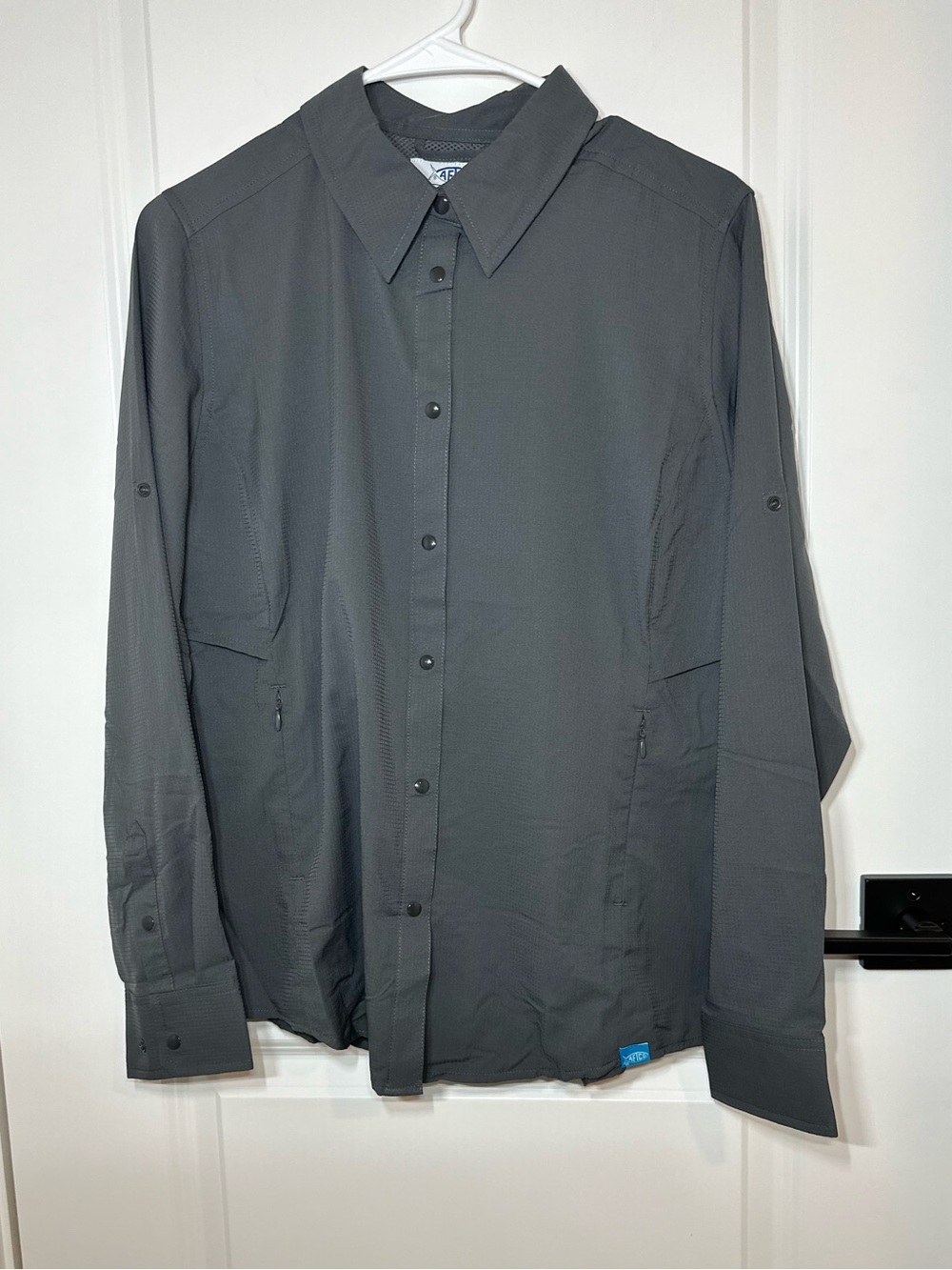 AFTCO Men's Dark Gray Casual/Outdoor Button-Down Shirt